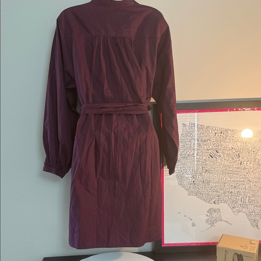 Ann Taylor Plum Long Sleeve Dress NWT - Picture 4 of 6